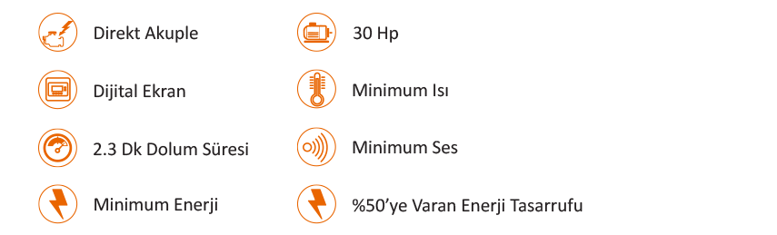 30 Hp İnvertörlü Vidalı Hava Kompresörü I DMV30E