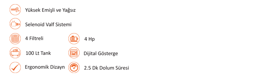 Yüksek Emişli Hava Kompresörü