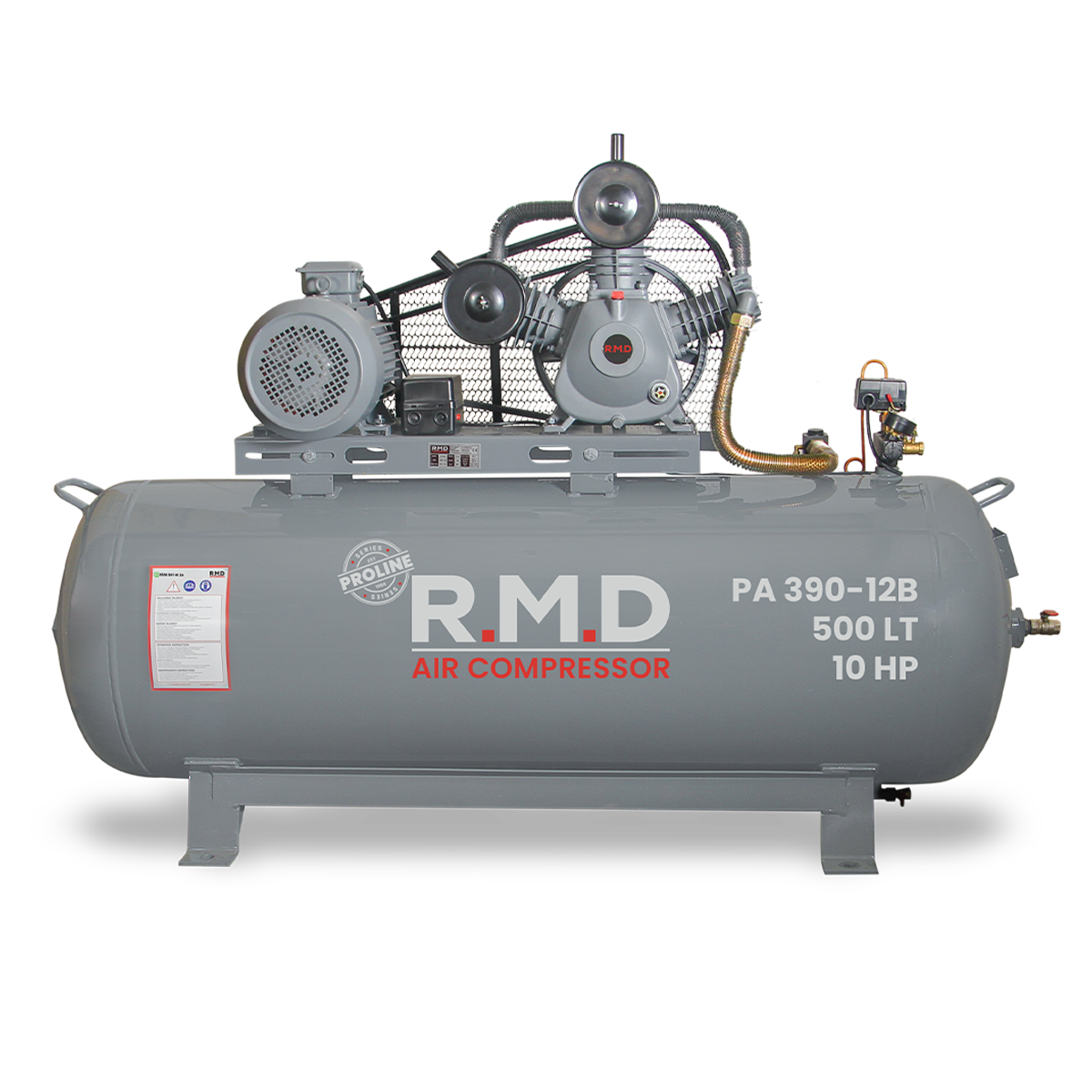 500 Lt 3 Kafa 12 Bar 10 Hp Pistonlu Hava Kompresörü I PA390-12B