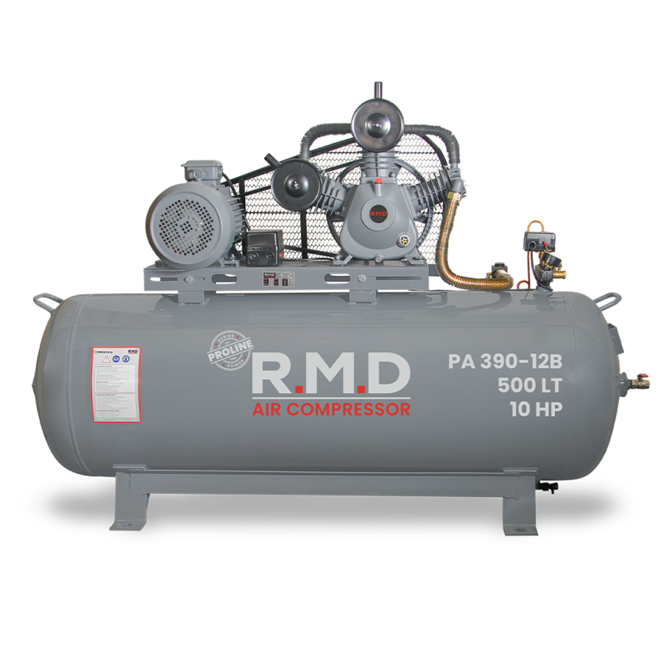 500 Lt 3 Kafa 12 Bar 10 Hp Pistonlu Hava Kompresörü I PA390-12B