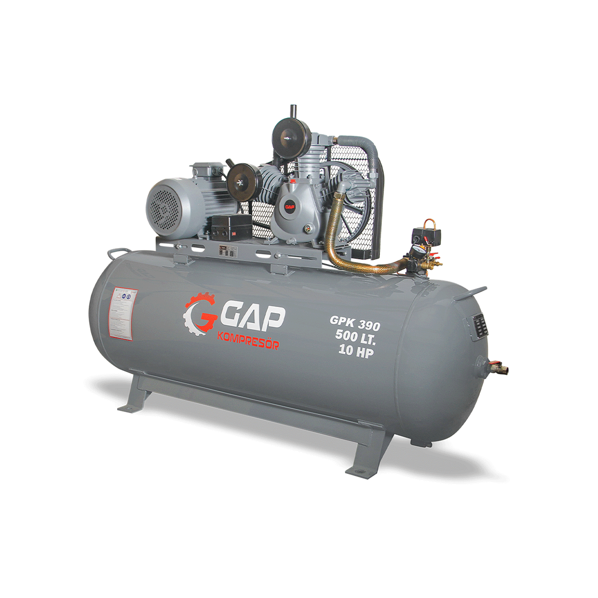 500 Lt 3 Kafa 12 Bar 10 Hp Pistonlu Hava Kompresörü I GPK390