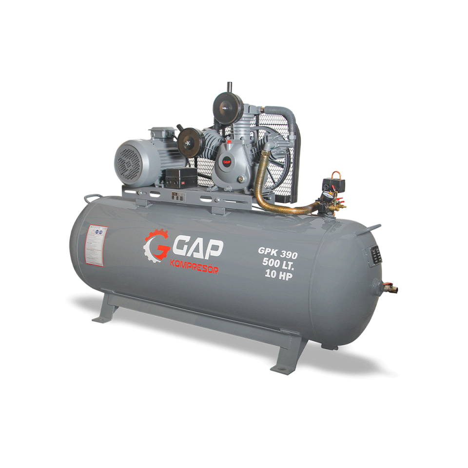 500 Lt 3 Kafa 12 Bar 10 Hp Pistonlu Hava Kompresörü I GPK390