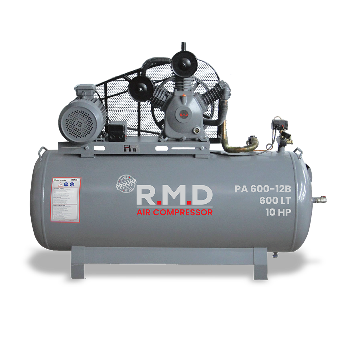 600 Lt 3 Kafa 12 Bar 10 Hp Pistonlu Hava Kompresörü I PA600-12B