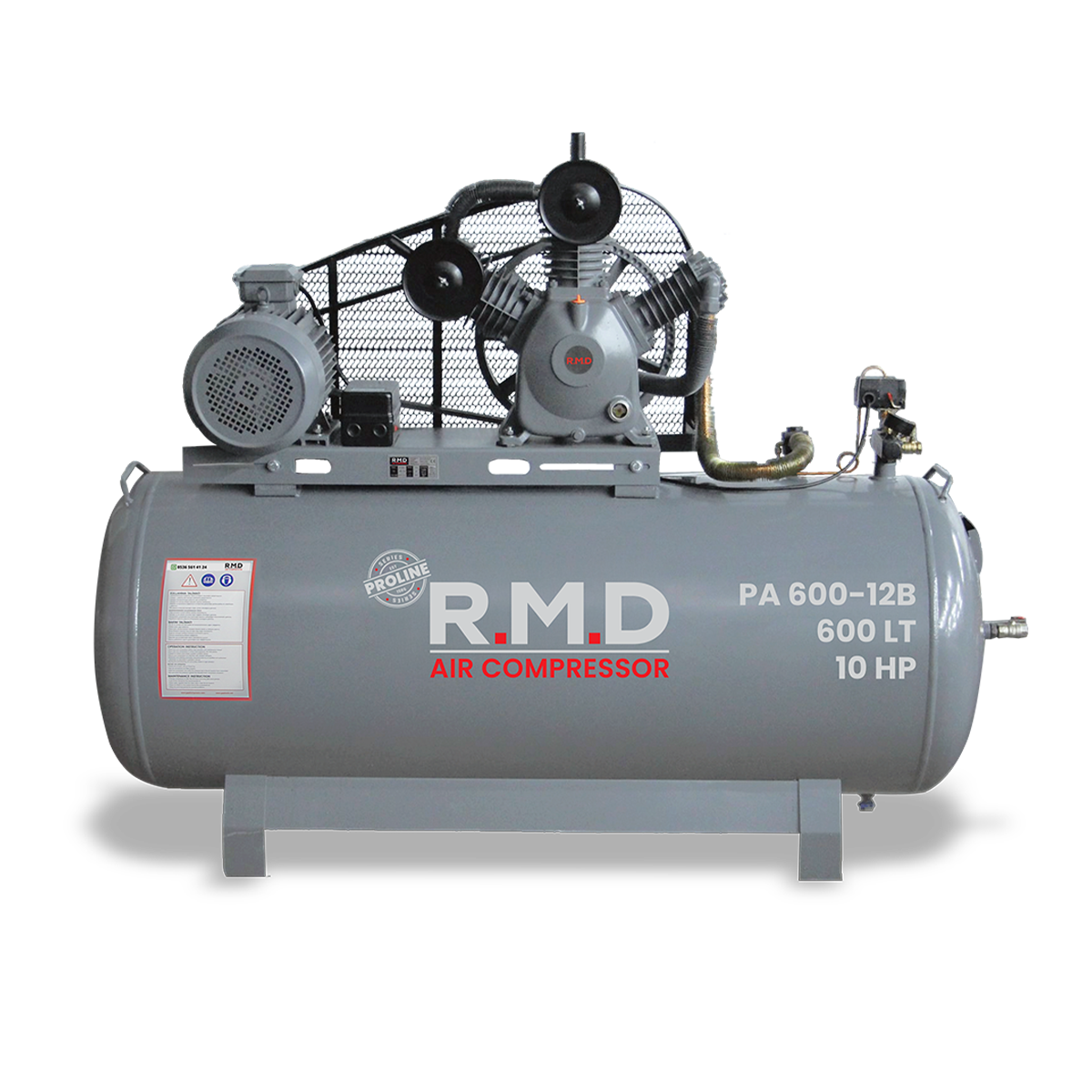 600 Lt 3 Kafa 12 Bar 10 Hp Pistonlu Hava Kompresörü I PA600-12B