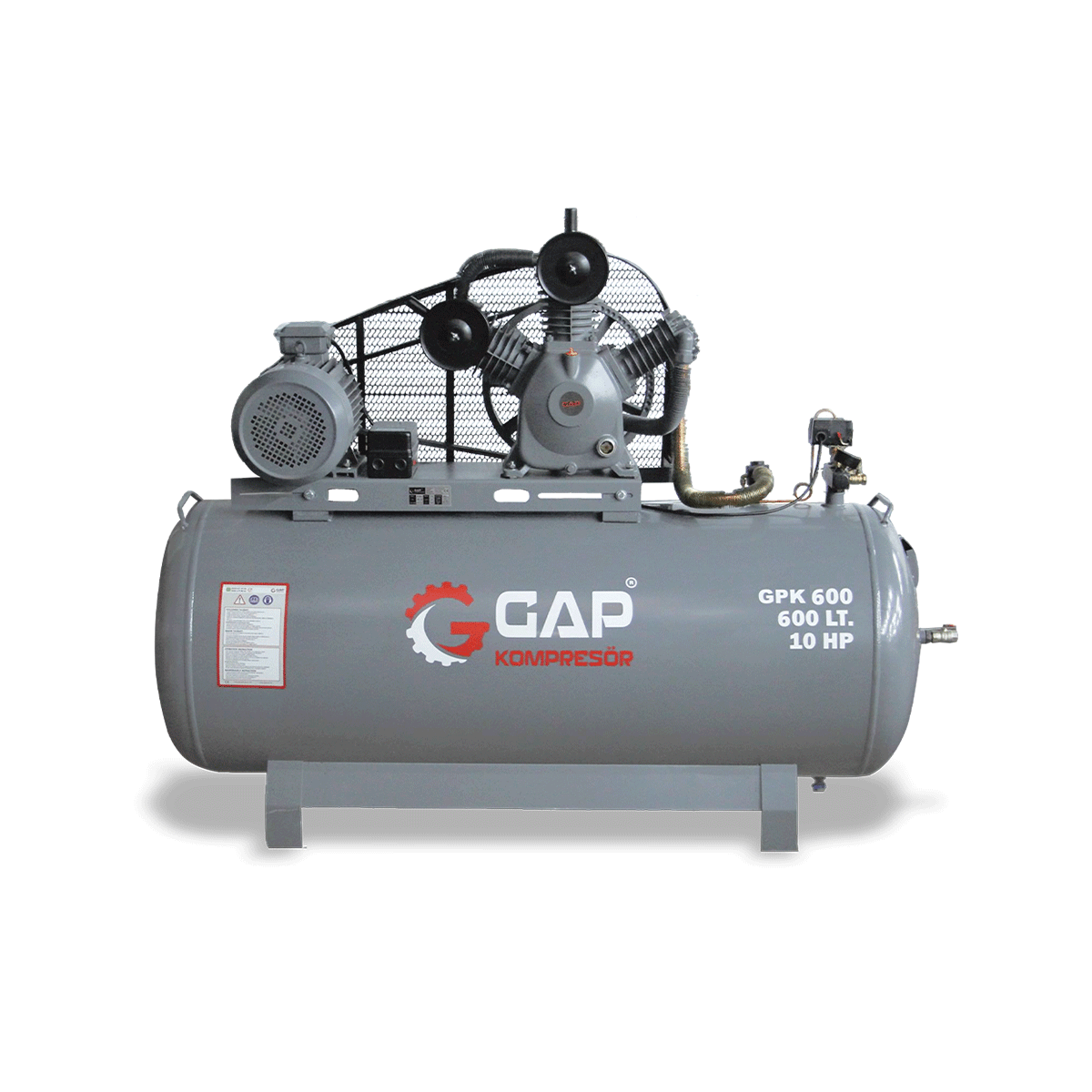 600 Lt 3 Kafa 12 Bar 10 Hp Pistonlu Hava Kompresörü I GPK600