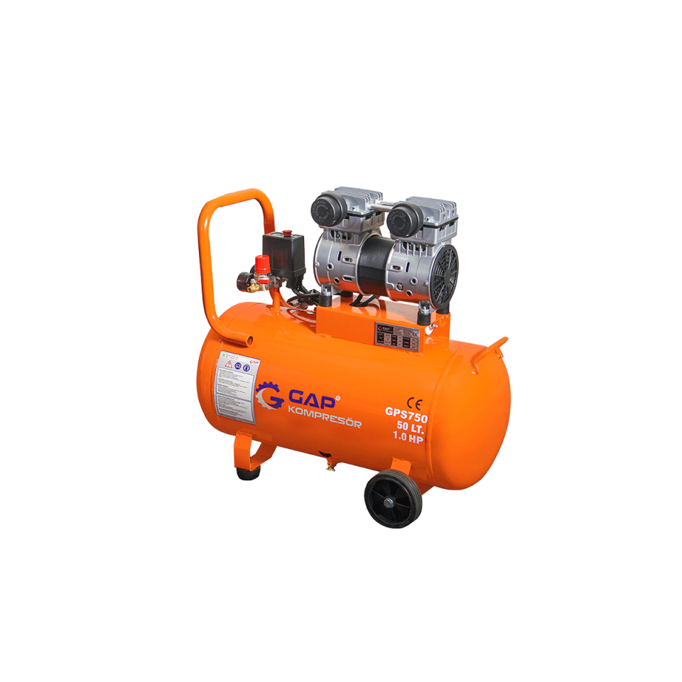 50 Lt Sessiz ve Yağsız Hava Kompresörü I GPS750