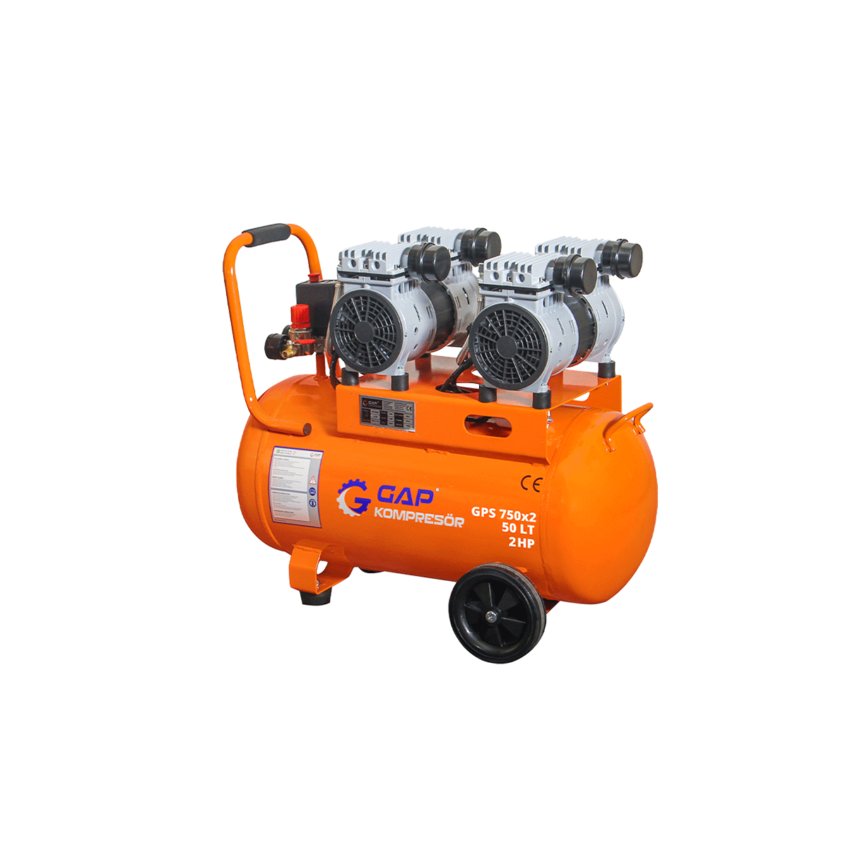 50 Lt Sessiz Ve Yağsız Hava Kompresörü IGPS750X2