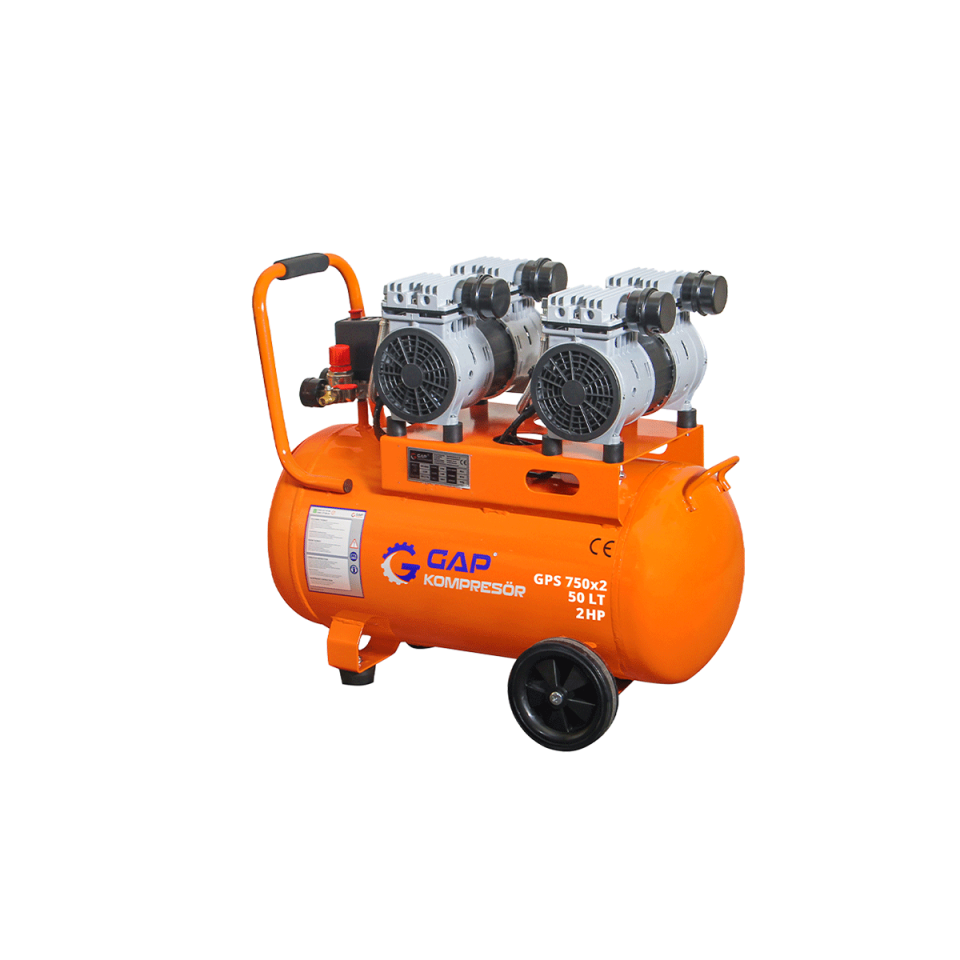 50 Lt Sessiz Ve Yağsız Hava Kompresörü I  GPS750X2