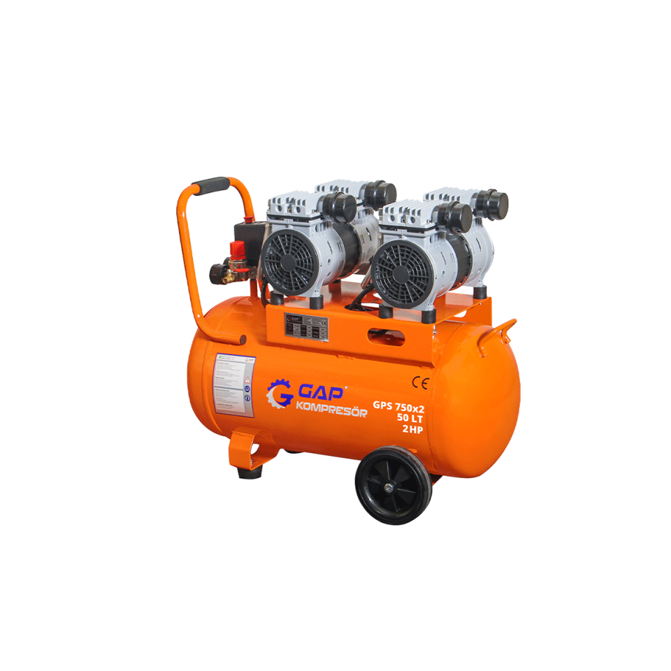 50 Lt Sessiz Ve Yağsız Hava Kompresörü I  GPS750X2