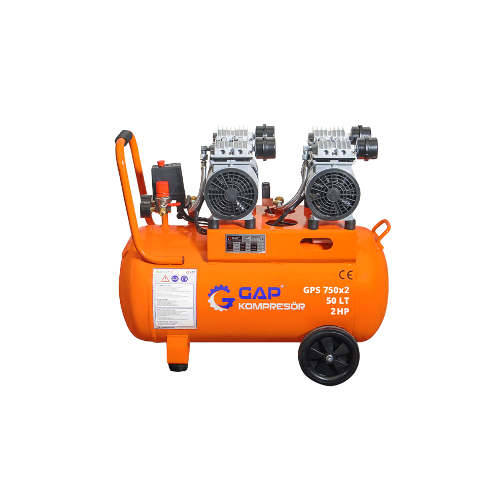50 Lt Sessiz Ve Yağsız Hava Kompresörü I  GPS750X2