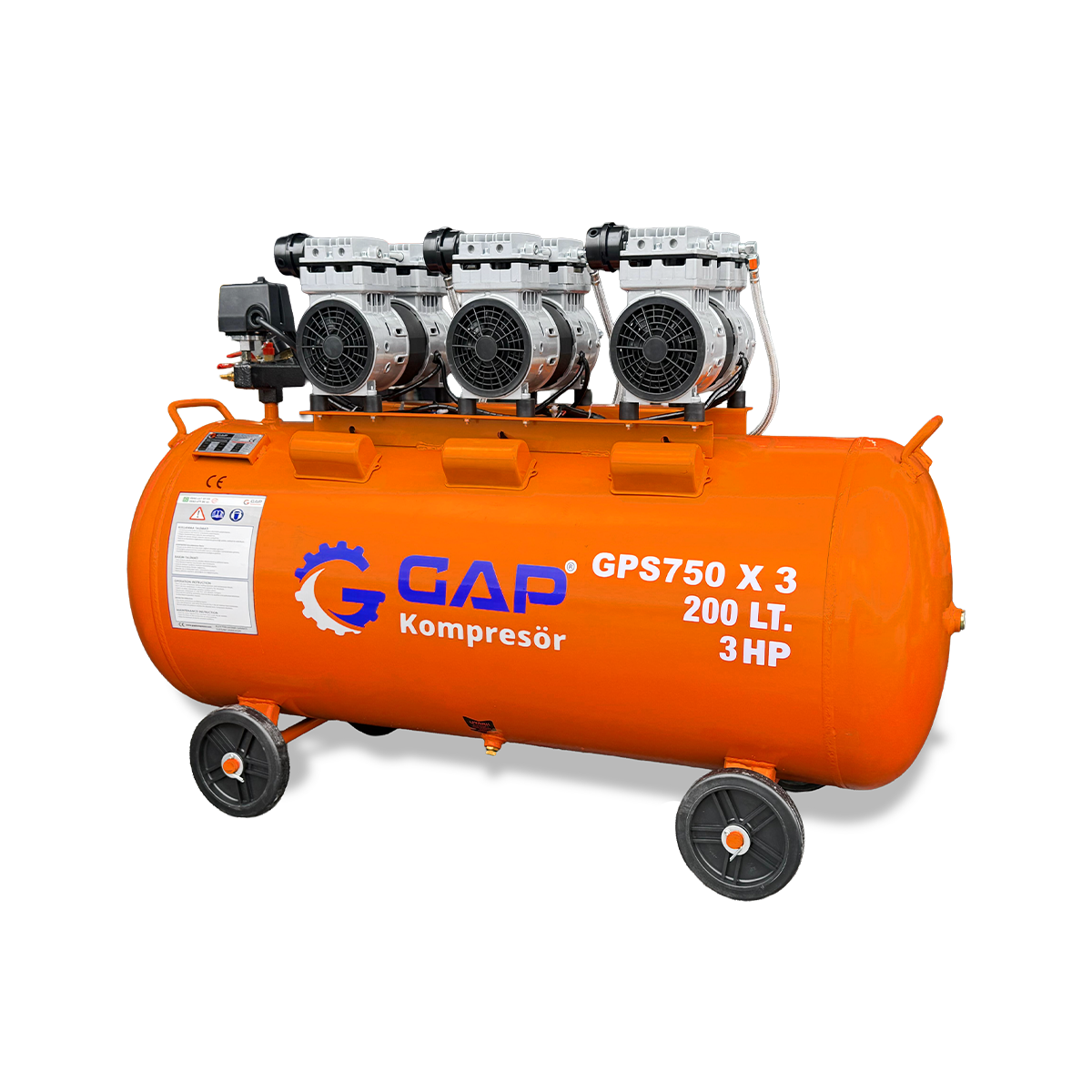 Sessiz ve Yağsız Hava Kompresörleri - GPS750X3\200