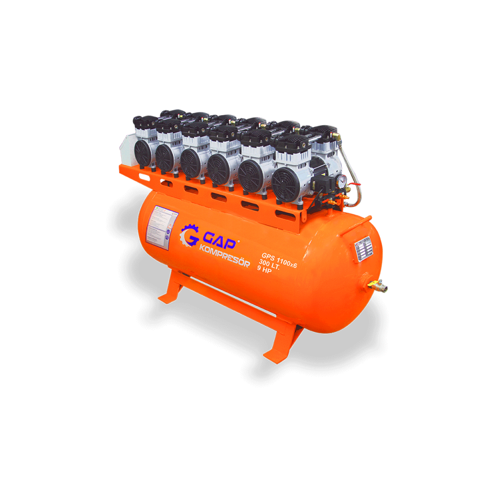 300 Lt Sessiz Ve Yağsız Hava Kompresörü I GPS1100X6