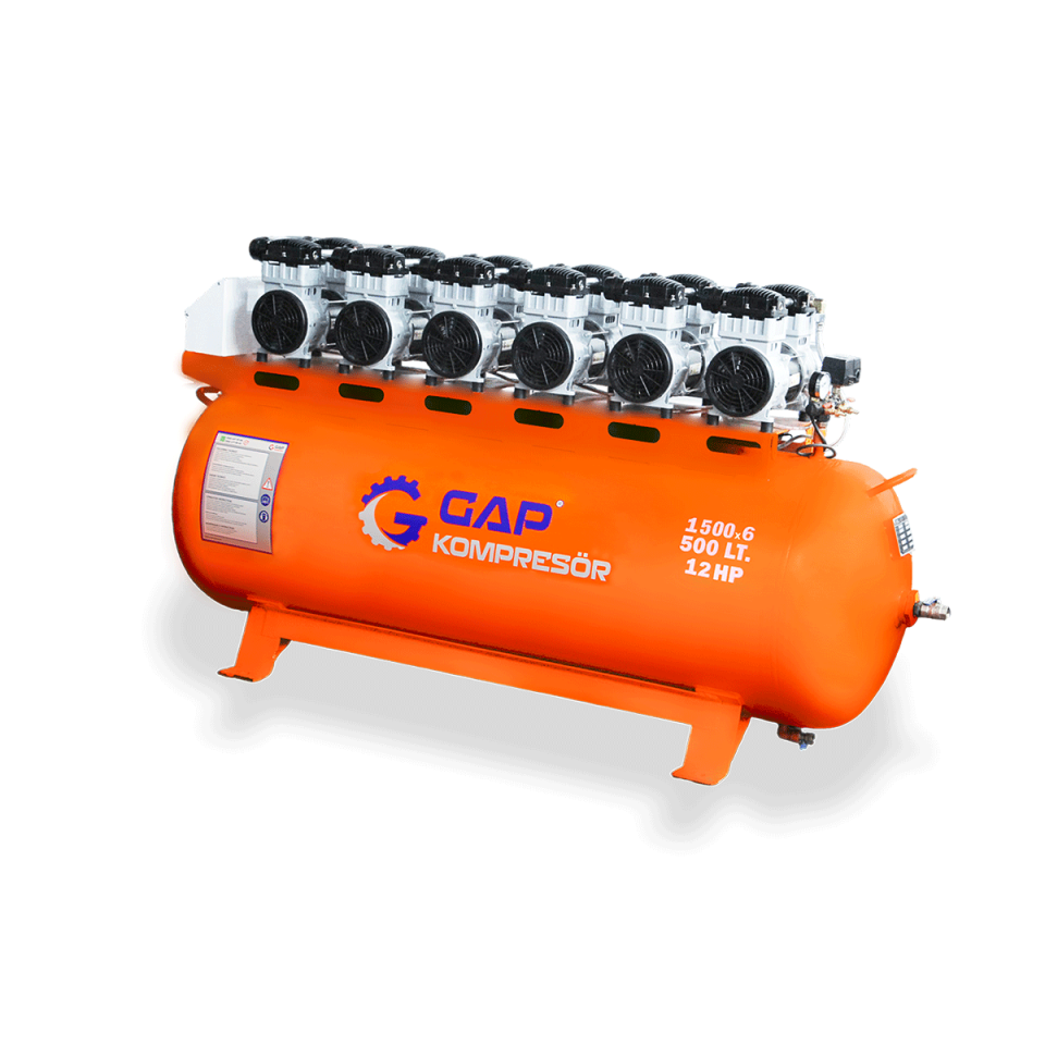 500 Lt Sessiz Ve Yağsız Hava Kompresörü I GPS1500X6
