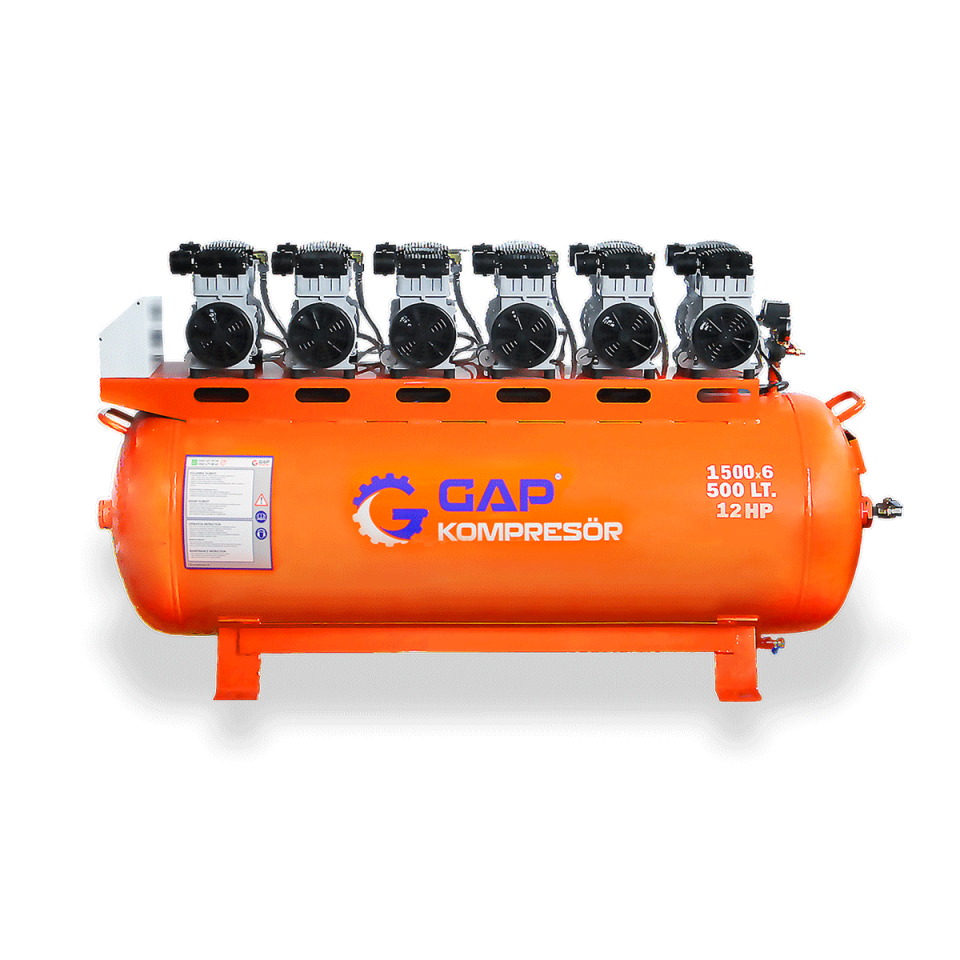 500 Lt Sessiz Ve Yağsız Hava Kompresörü I GPS1500X6