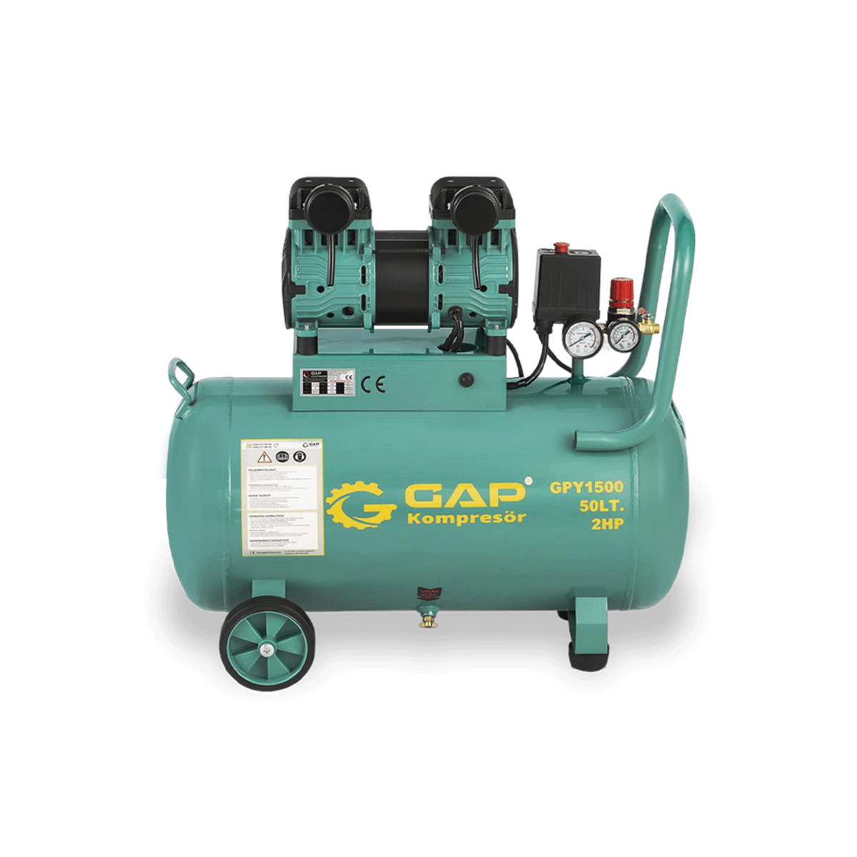 50 Lt Yüksek Emişli Yağsız Teknoloji Hava Kompresörü I GPY1500