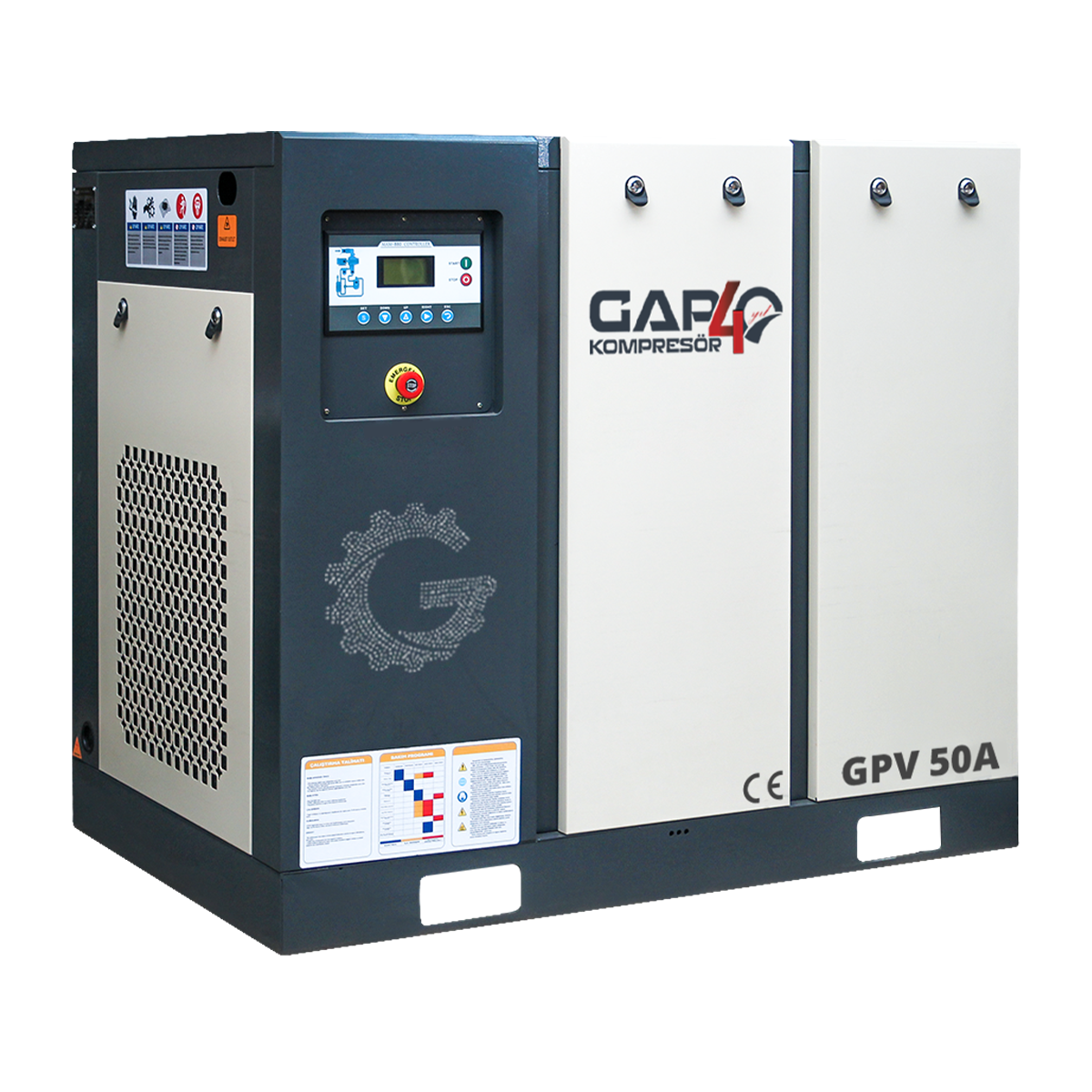 50 Hp 1000 Lt Vidalı Hava Kompresörü I GPV50A
