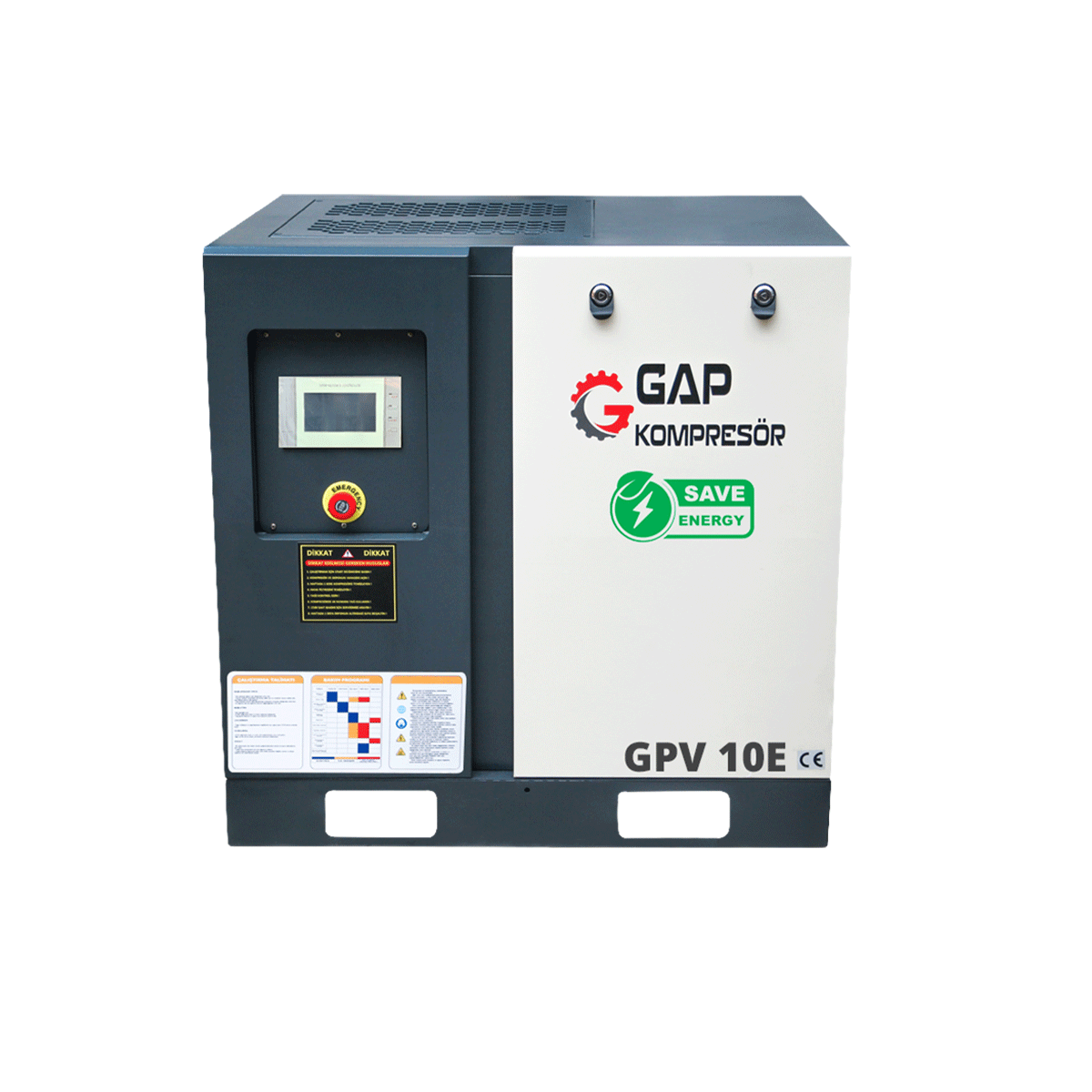 10 Hp 500 Lt İnvertörlü Vidalı Hava Kompresörü I GPV10E