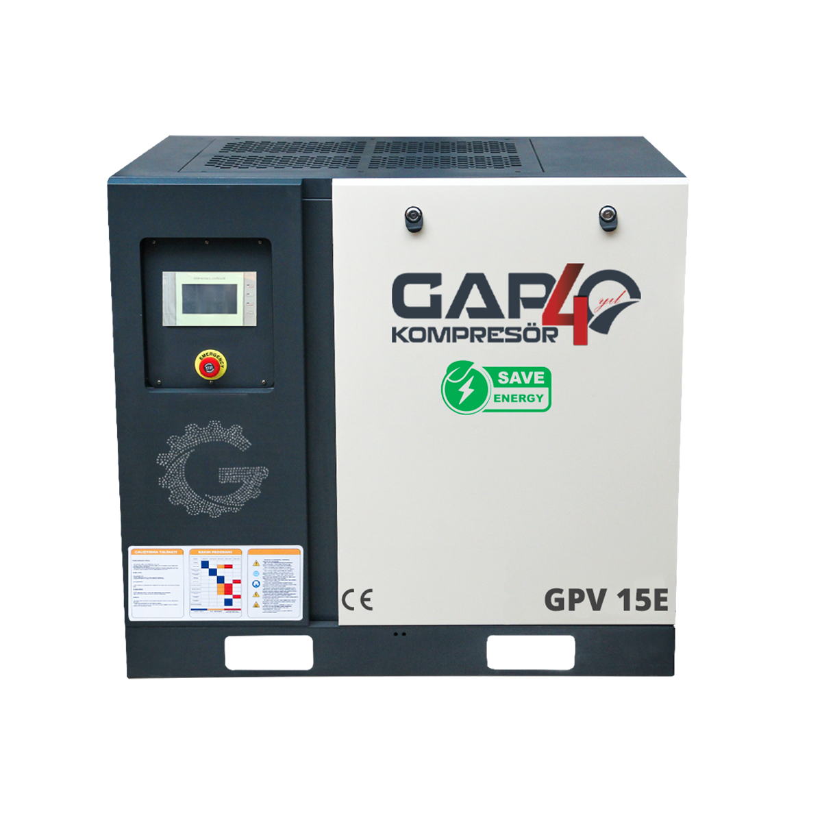 15 Hp 500 Lt İnvertörlü Vidalı Hava Kompresörü I GPV15E