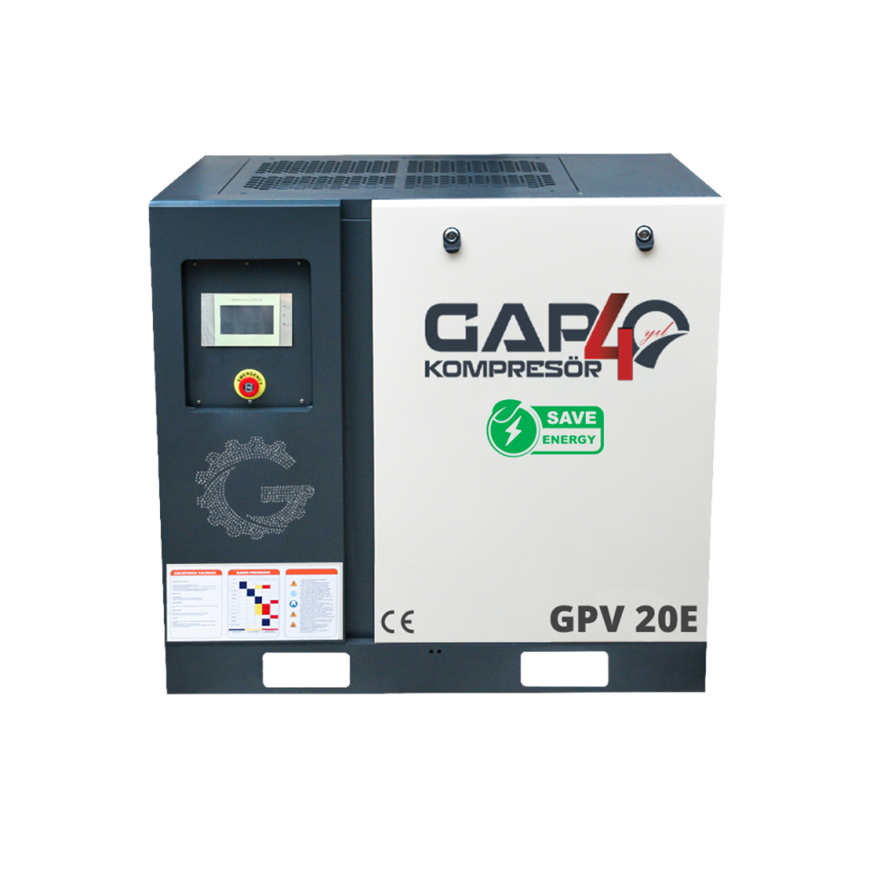 20 Hp 1000 Lt İnvertörlü Vidalı Hava Kompresörü I GPV20E