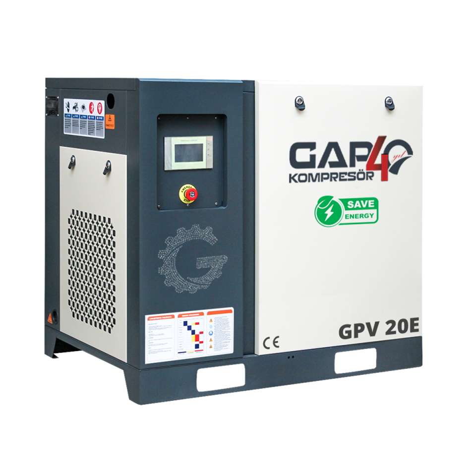20 Hp 1000 Lt İnvertörlü Vidalı Hava Kompresörü I GPV20E