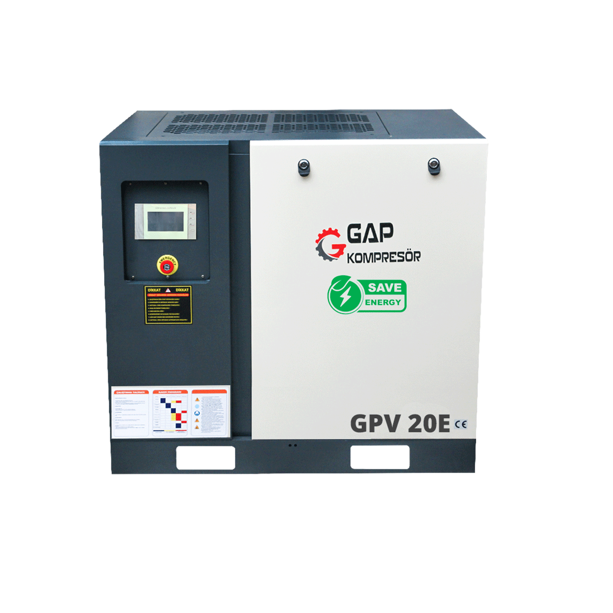 20 Hp 1000 Lt İnvertörlü Vidalı Hava Kompresörü I GPV20E