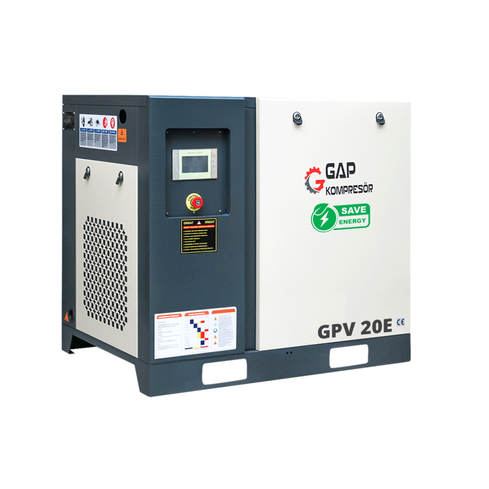 20 Hp 1000 Lt İnvertörlü Vidalı Hava Kompresörü I GPV20E