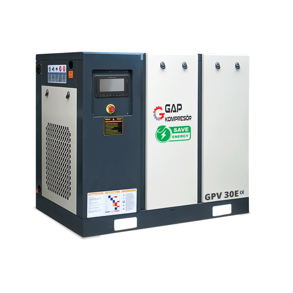 30 Hp 1000 Lt İnvertörlü Vidalı Hava Kompresörü I GPV30E