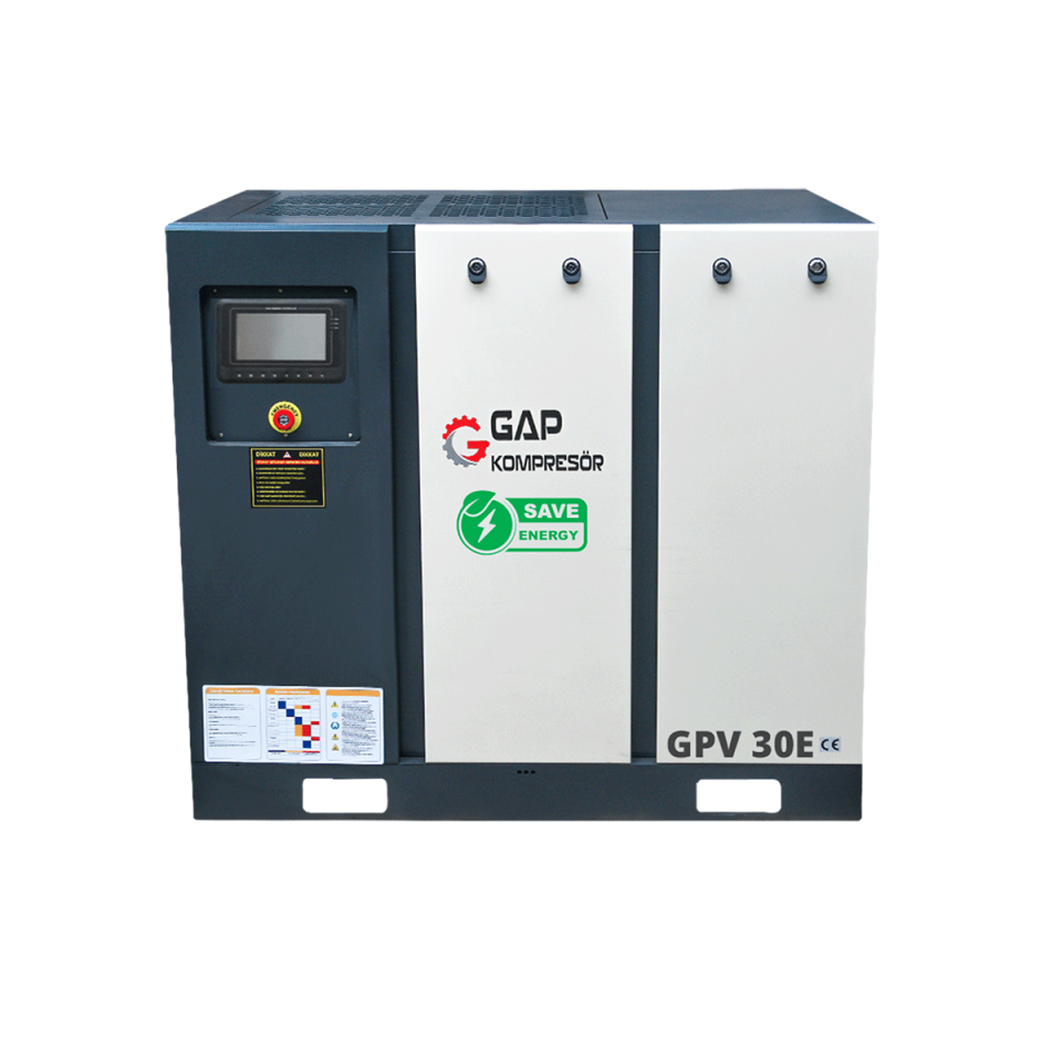 30 Hp 1000 Lt İnvertörlü Vidalı Hava Kompresörü I GPV30E
