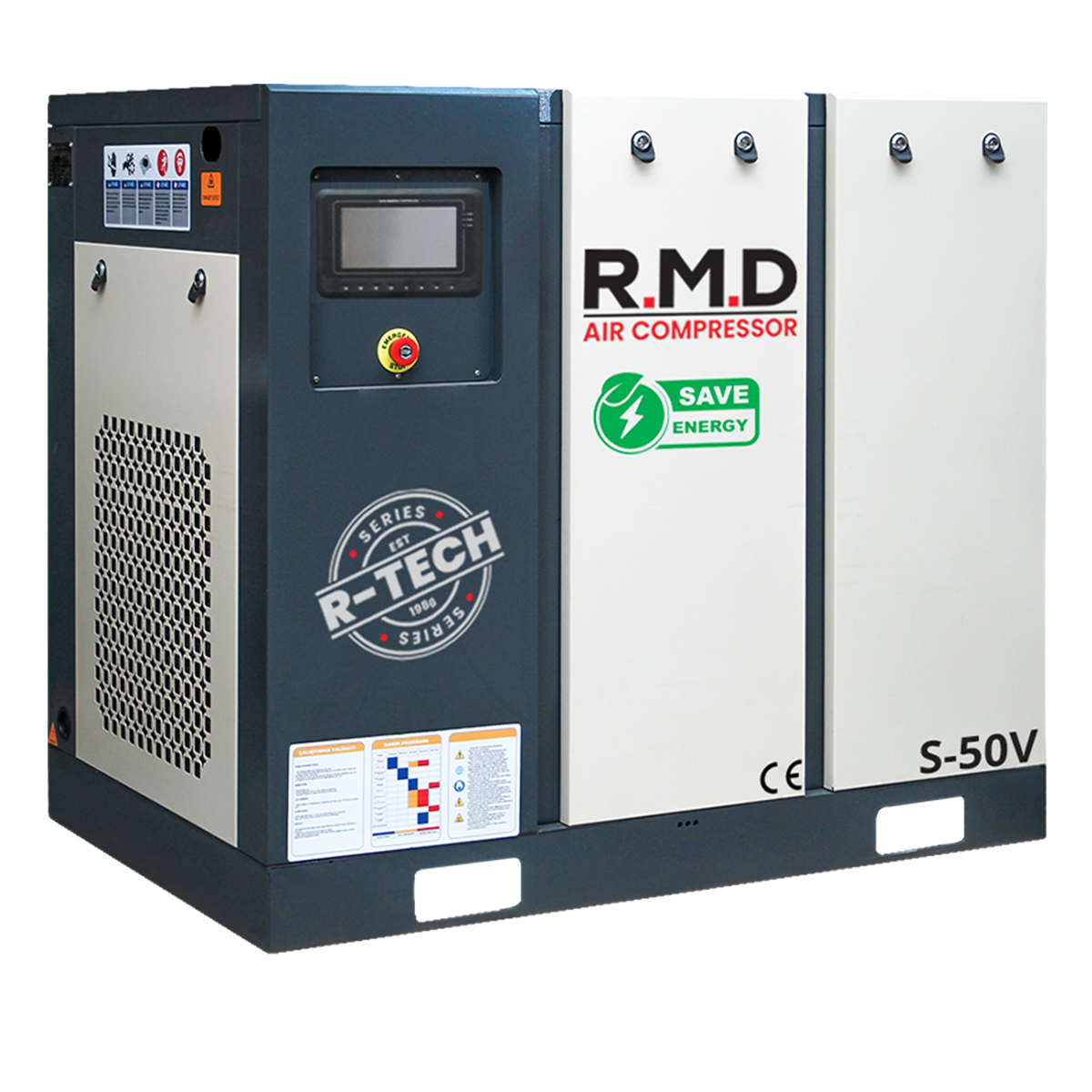 50 Hp 1000 Lt İnvertörlü Vidalı Hava Kompresörü I S-50V