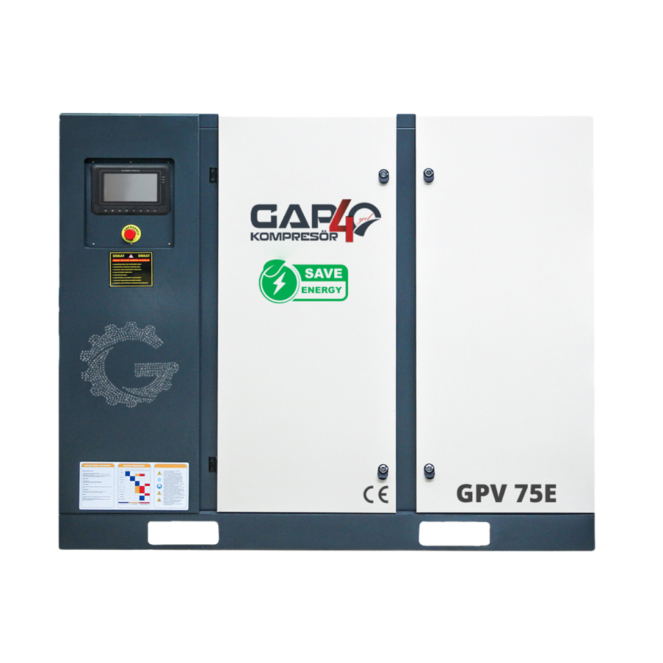 75 Hp 2000 Lt İnvertörlü Vidalı Hava Kompresörü I GPV75E