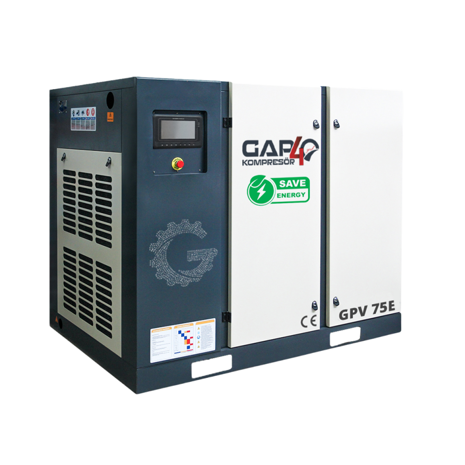75 Hp 2000 Lt İnvertörlü Vidalı Hava Kompresörü I GPV75E