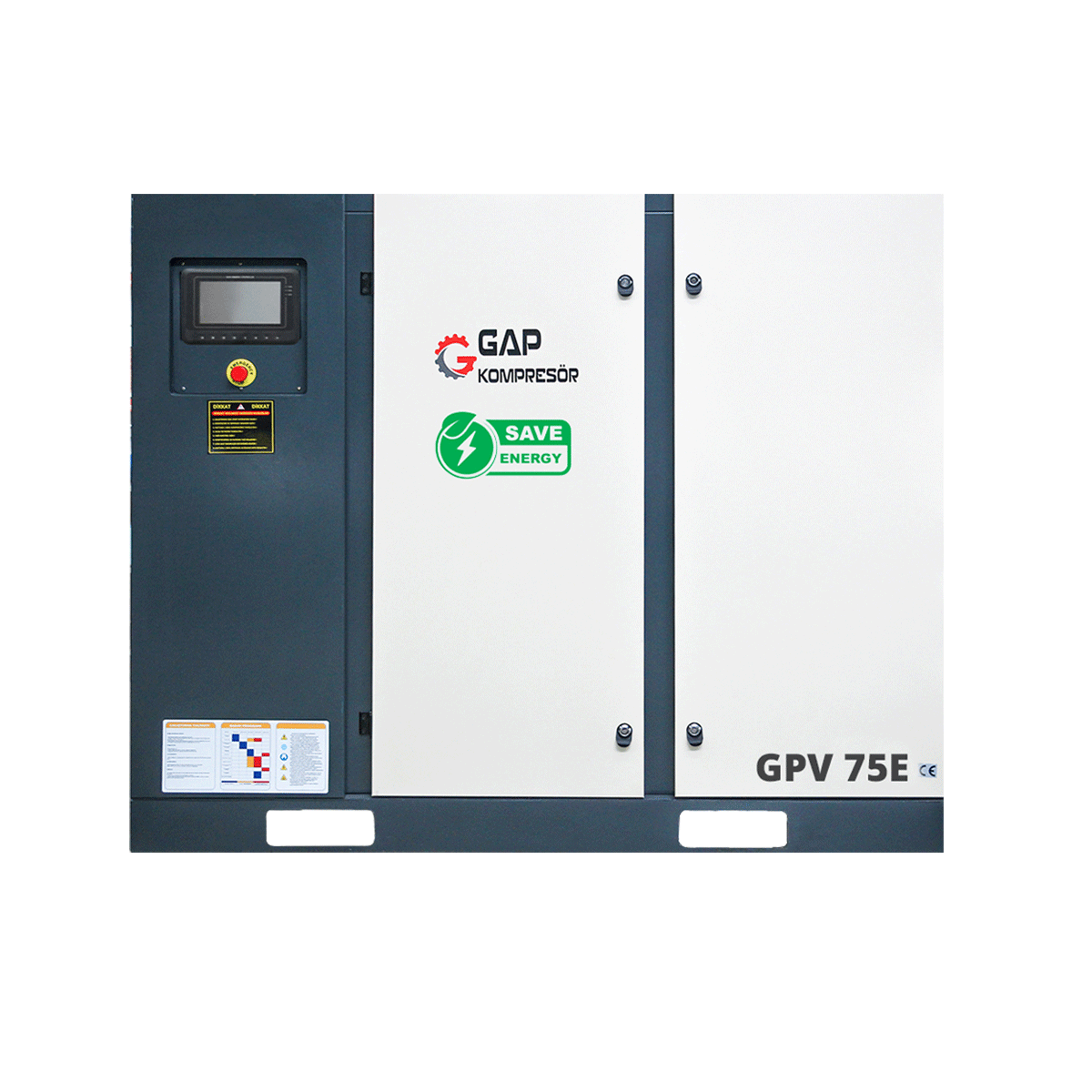 75 Hp 2000 Lt İnvertörlü Vidalı Hava Kompresörü I GPV75E