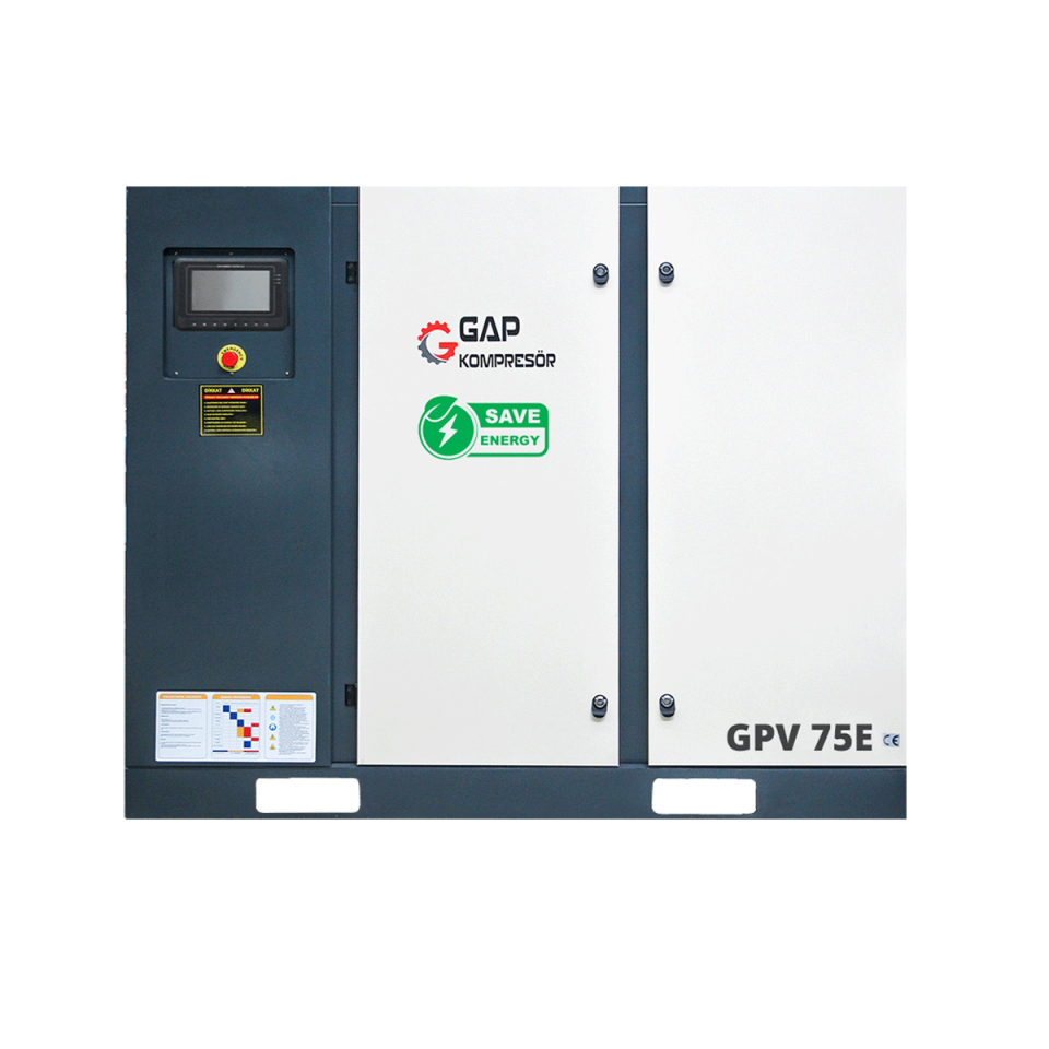 75 Hp 2000 Lt İnvertörlü Vidalı Hava Kompresörü I GPV75E