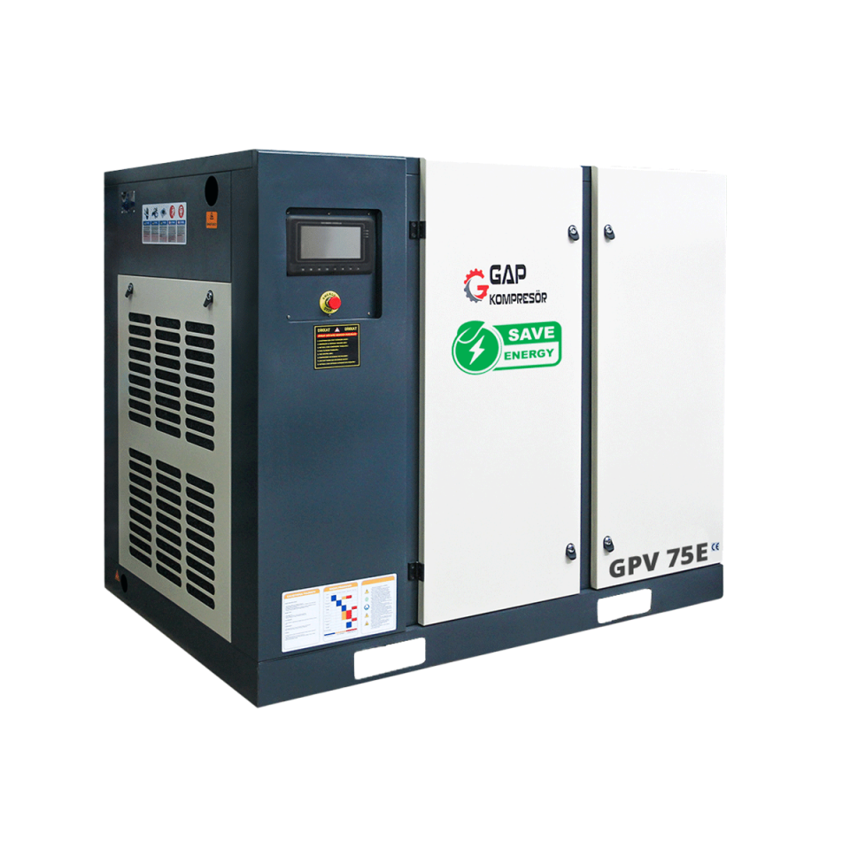 75 Hp 2000 Lt İnvertörlü Vidalı Hava Kompresörü I GPV75E