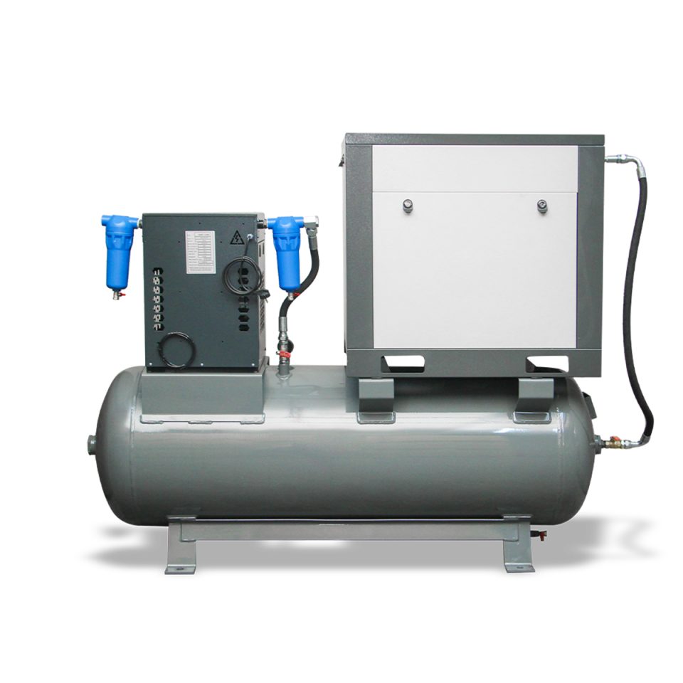 10 Hp 500 Lt Depo Üstü Vidalı Hava Kompresörü I S-10F