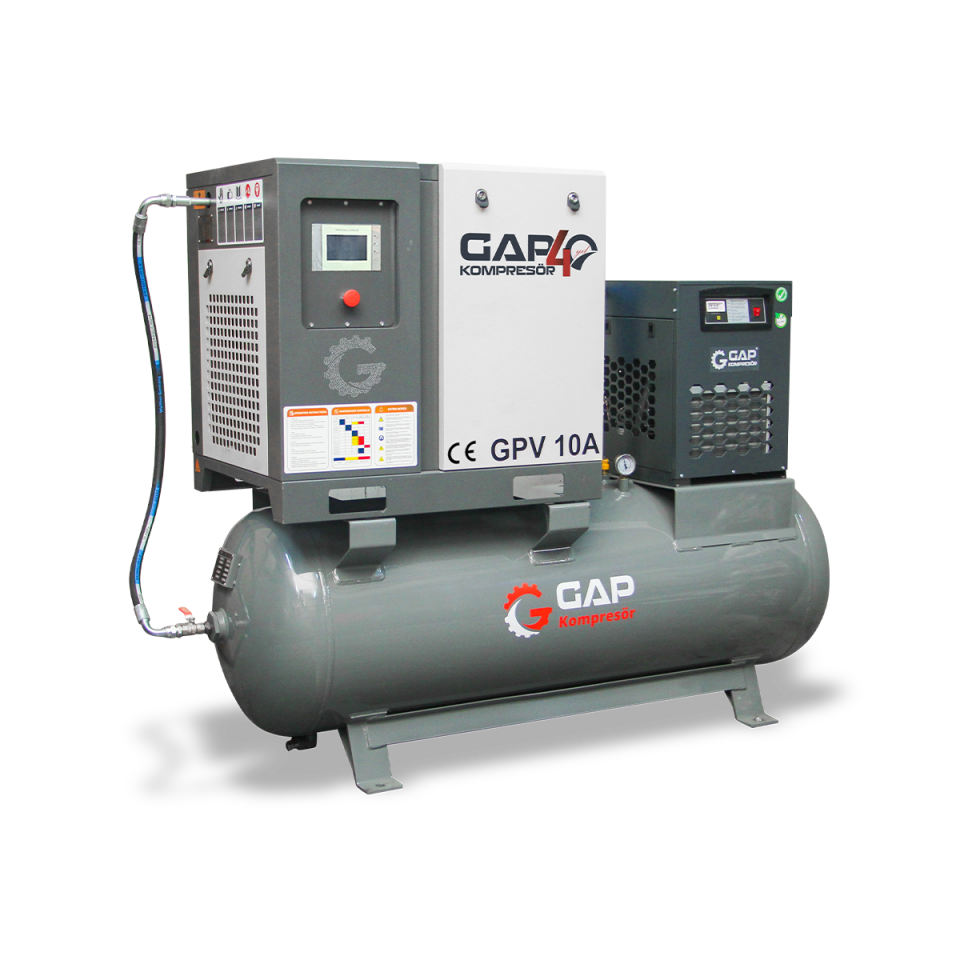 10 Hp 500 Lt Depo Üstü Vidalı Hava Kompresörü I GPV10A