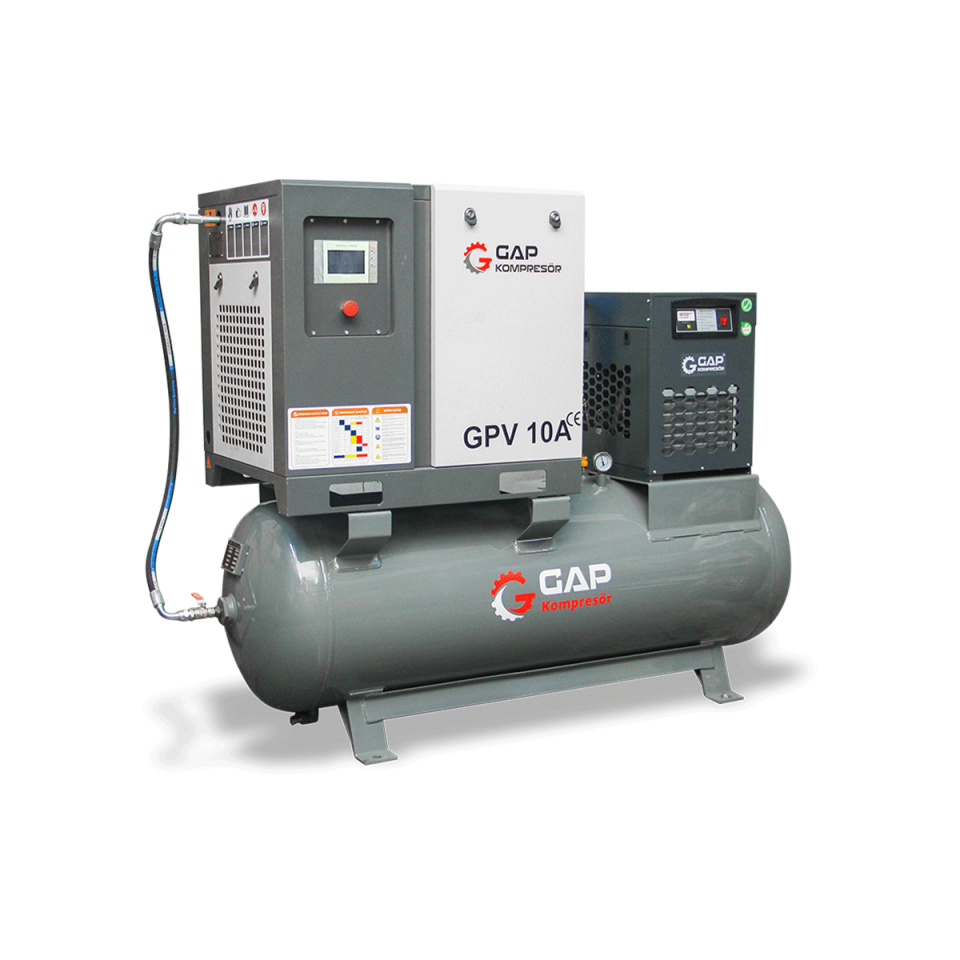 10 Hp 500 Lt Depo Üstü Vidalı Hava Kompresörü I GPV10A