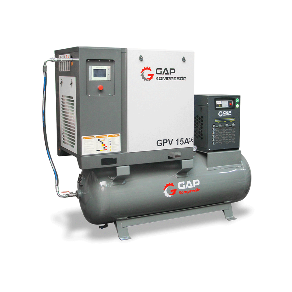 15 Hp 500 Lt Depo Üstü Vidalı Hava Kompresörü  I GPV15A