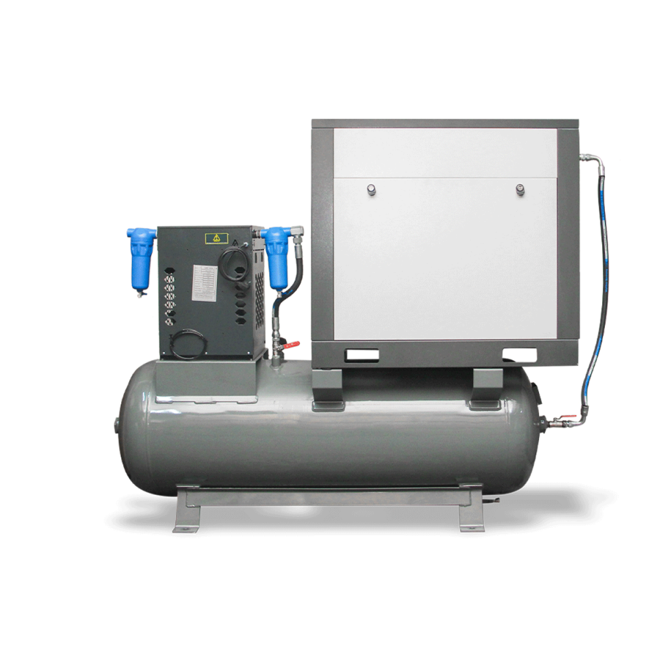 15 Hp 500 Lt  Depo Üstü İnvertörlü Vidalı Hava Kompresörü I GPV15E