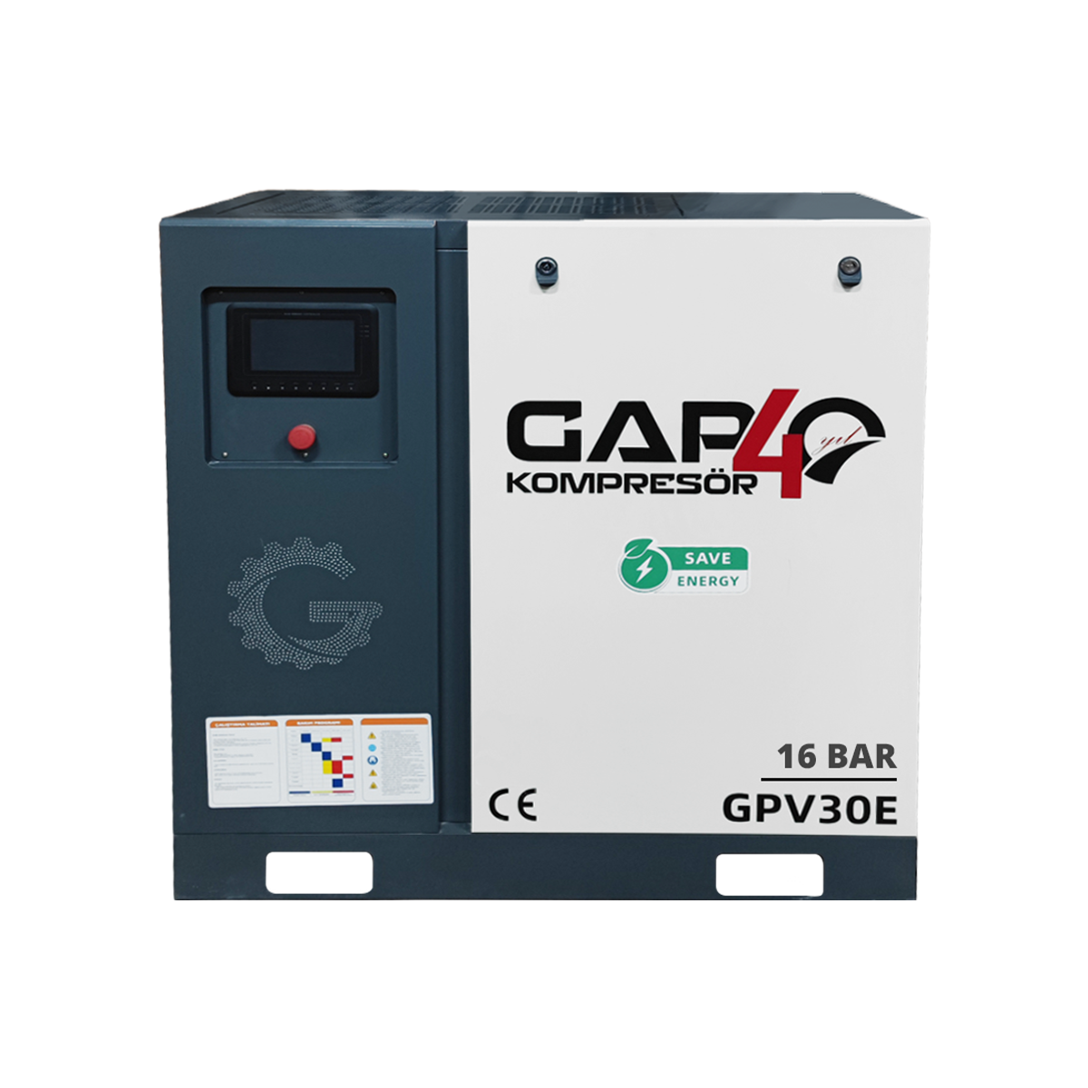 16 Bar 30 Hp 1000Lt İnvertörlü Vidalı Hava KompresörüIGPV30E