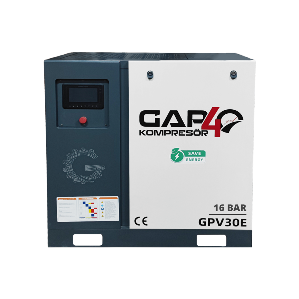 16 Bar 30 Hp 1000Lt İnvertörlü Vidalı Hava KompresörüIGPV30E