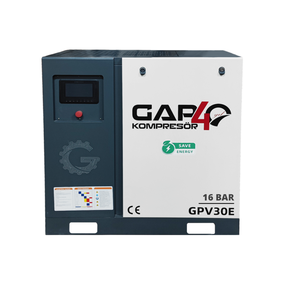 16 Bar 30 Hp 1000Lt İnvertörlü Vidalı Hava KompresörüIGPV30E