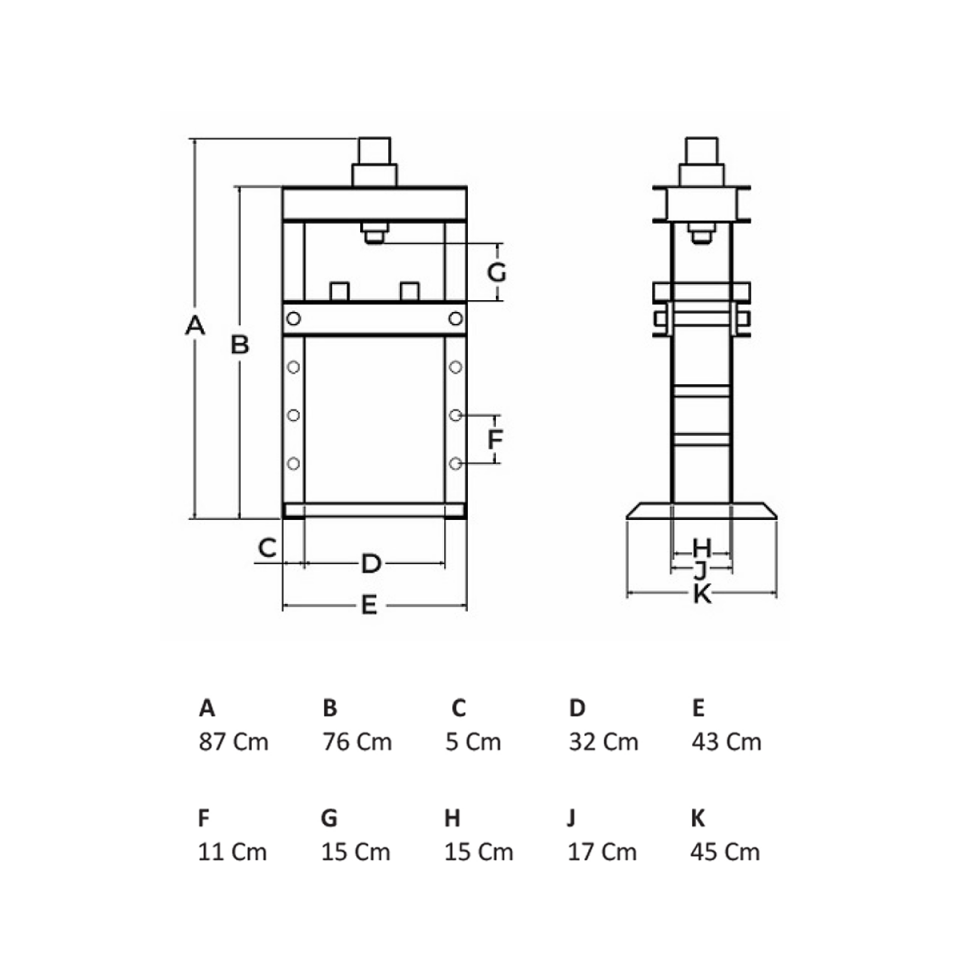 10 Ton Manuel Hidrolik Pres I GPT116