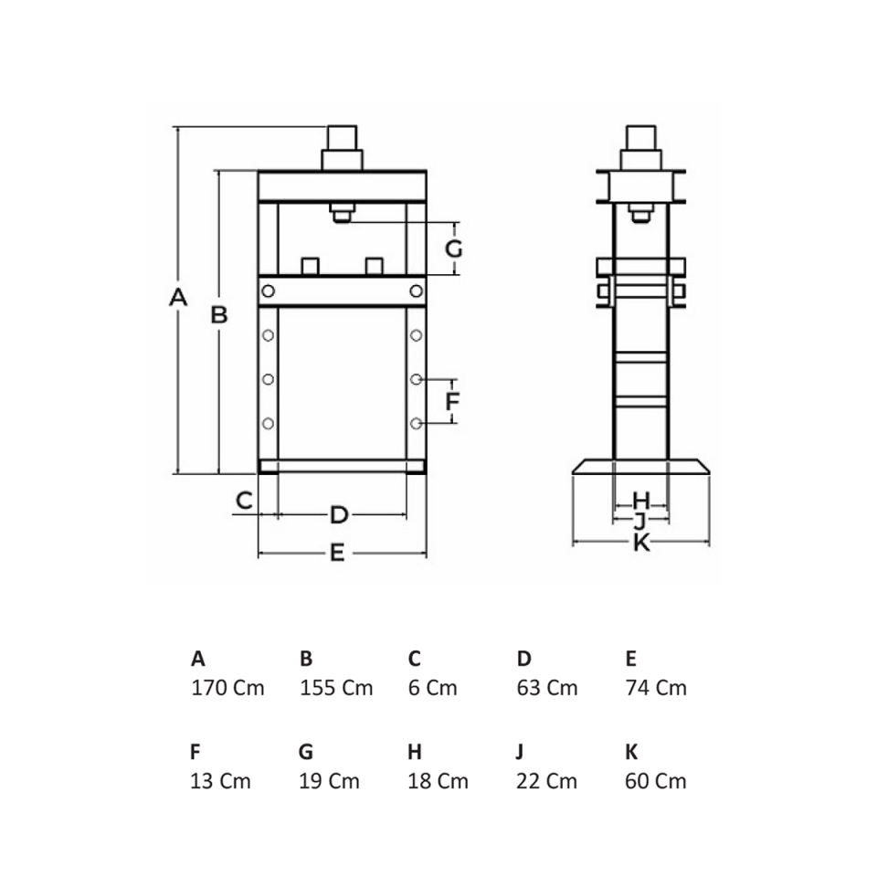 30 Ton Manuel Hidrolik Pres I GPT118
