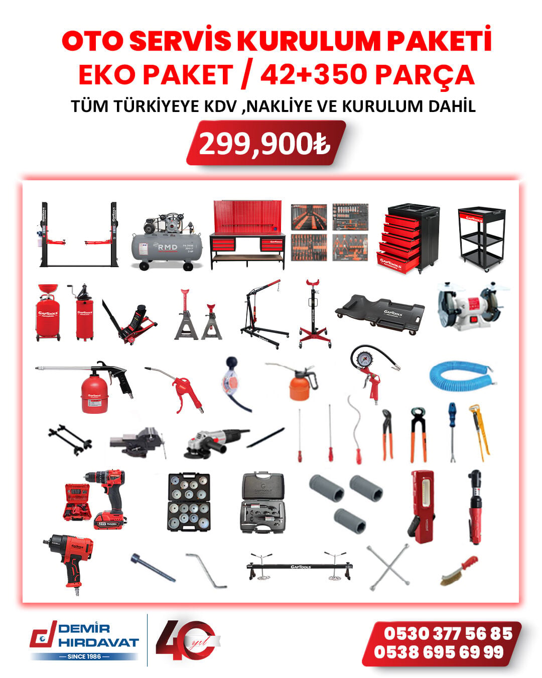 OTO SERVİS KURULUM PAKETİ (EKO PAKET)