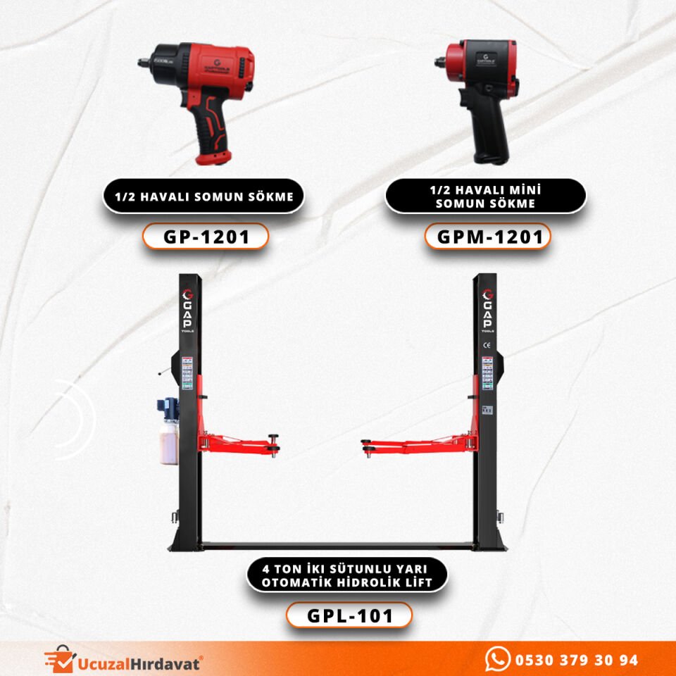 4 Ton Yarı Otomatik Hidrolik Lift | GPL 101 (Hediyeli)
