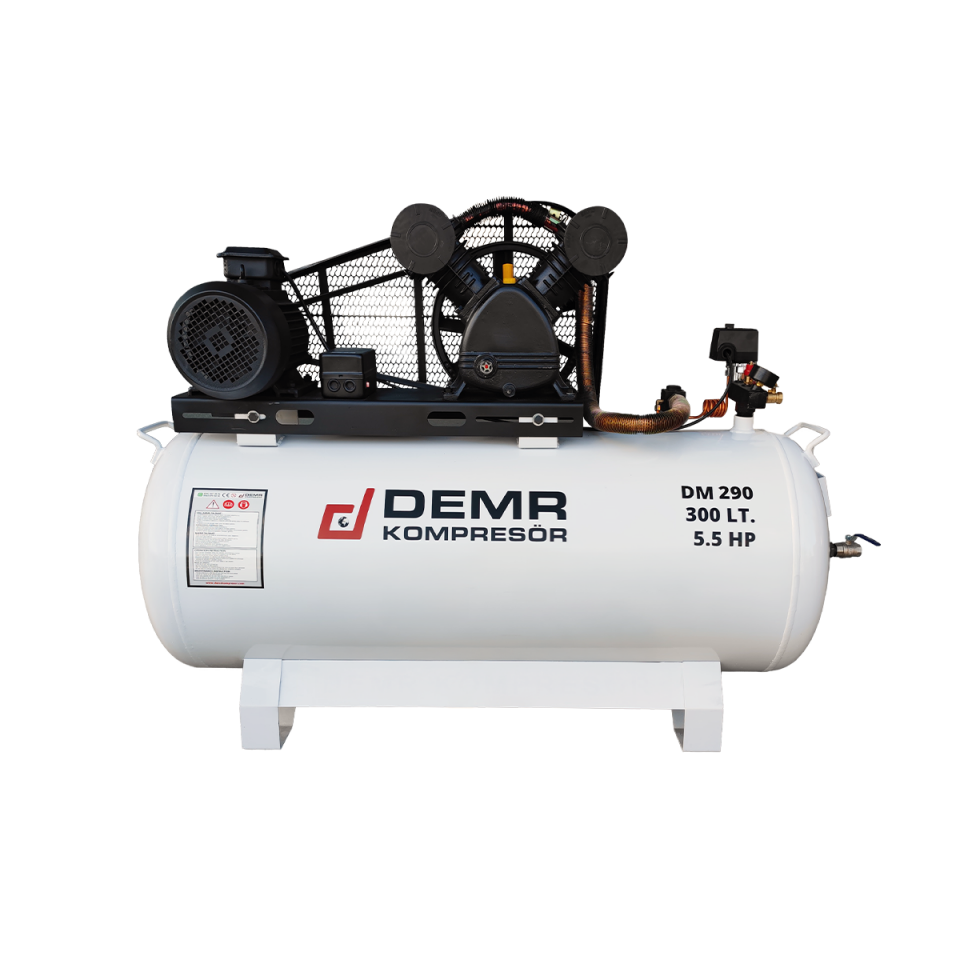 300 lt 2 Kafa 8 Bar 5.5 Hp Pistonlu Hava Kompresörü I DM290