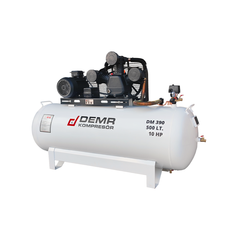 500 lt 3 Kafa 8 Bar 10 Hp Pistonlu Hava Kompresörü I DM390