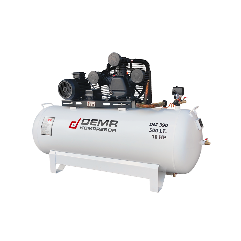 500 lt 3 Kafa 8 Bar 10 Hp Pistonlu Hava Kompresörü I DM390