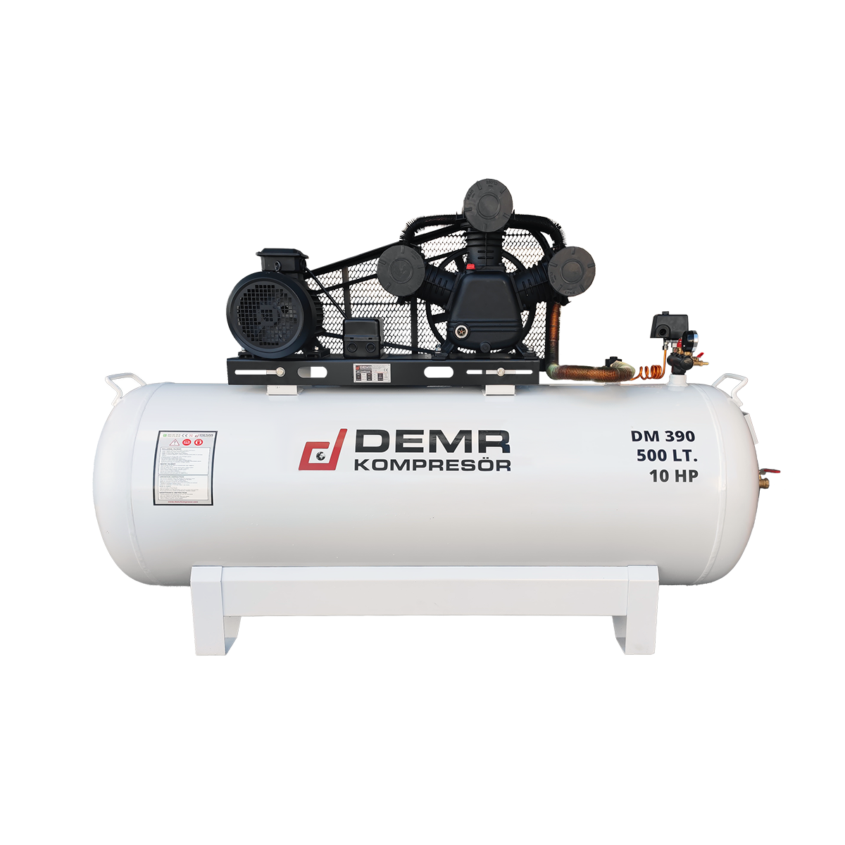 500 lt 3 Kafa 8 Bar 10 Hp Pistonlu Hava Kompresörü I DM390